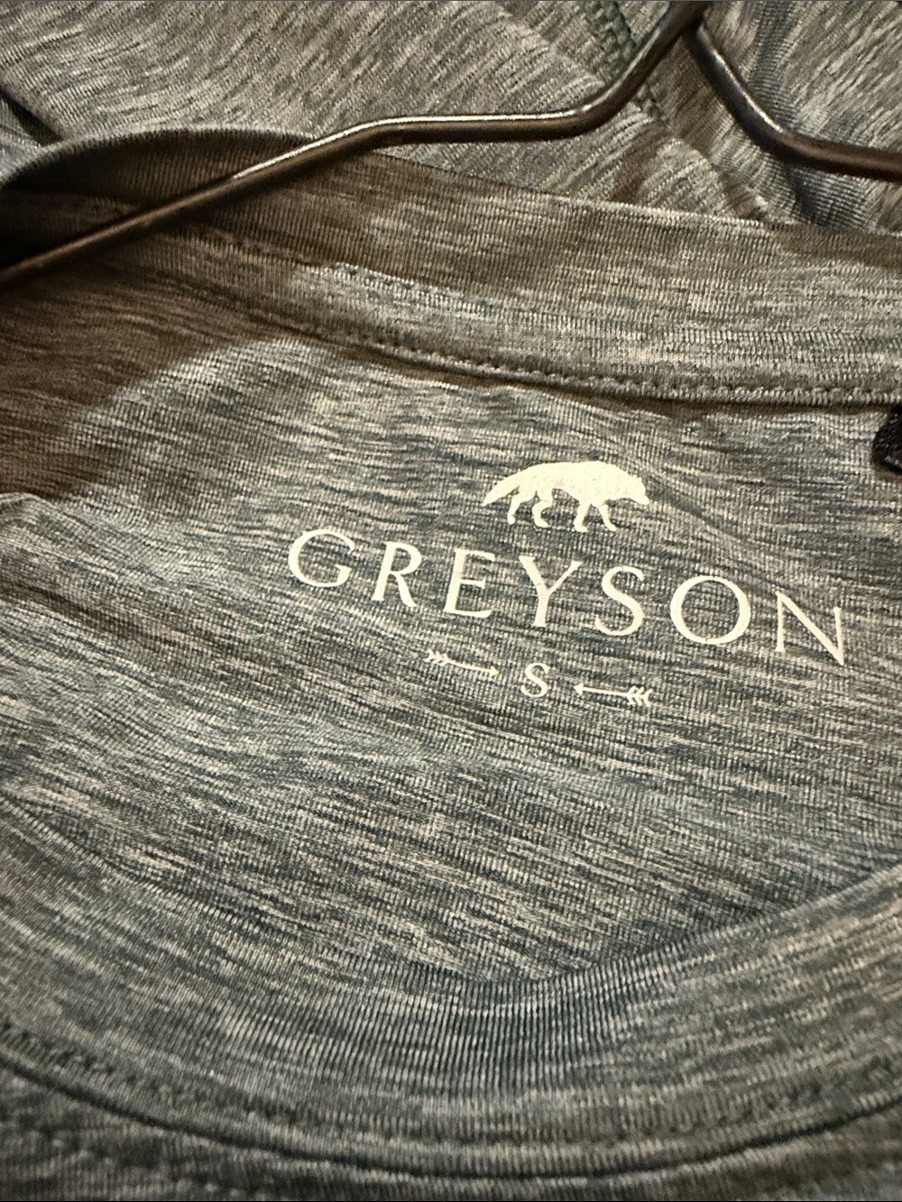 Greyson Gray Heather Tee with Bear Logo 17 - Picture 2 of 4